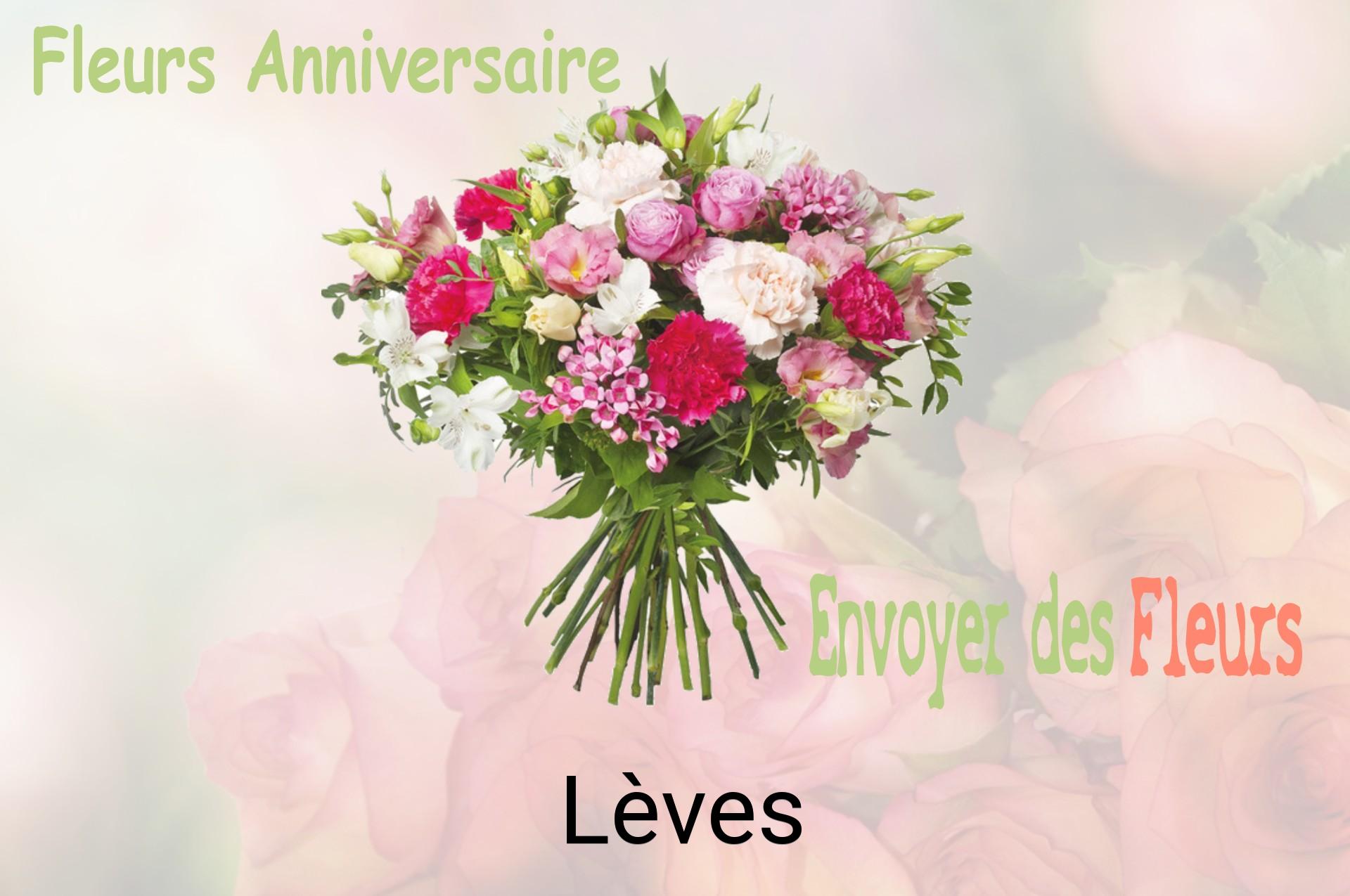 Bouquet de fleurs d’anniversaire livré à Lèves